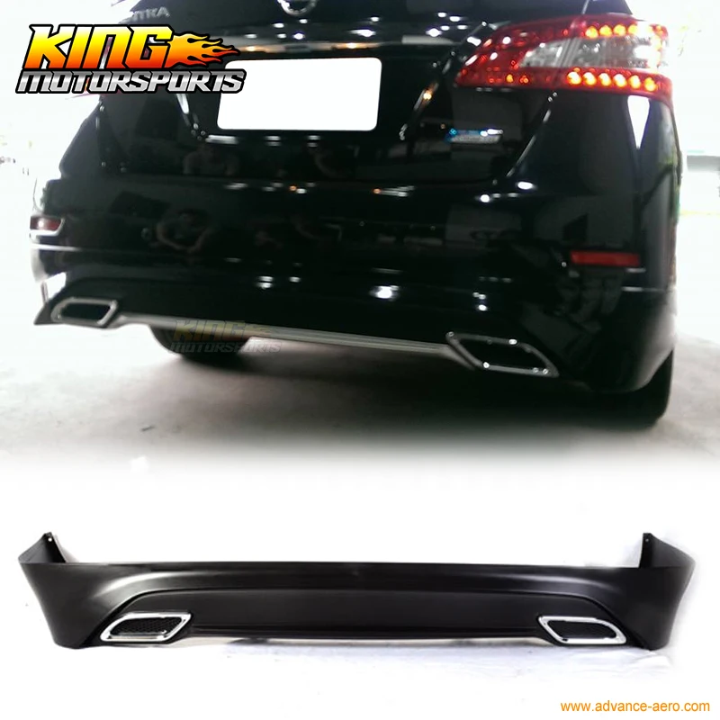 Подходит для 13 14 15 Nissan Sentra OE Style задний бампер губ Poly Propylene|rear bumper lip|bumper liplip |