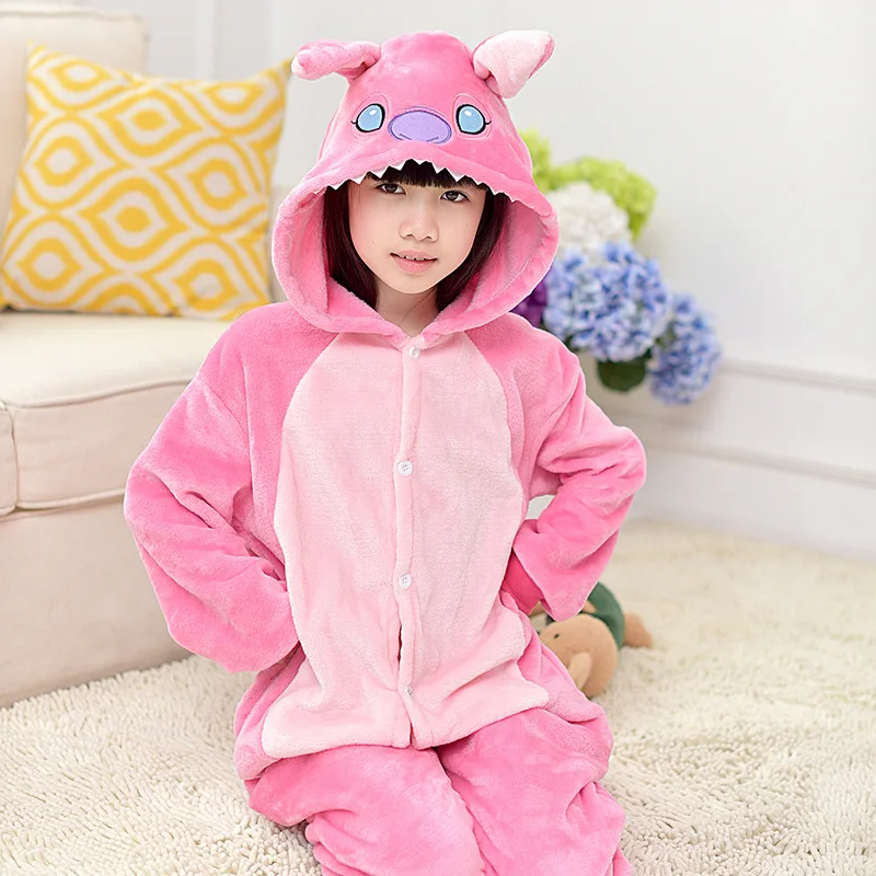 Детская Пижама животное Onsie детская одежда для сна вышивка поросёнок собака