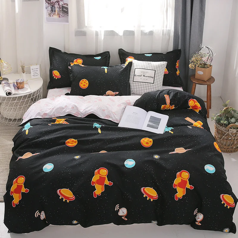 

New arrived bedding set summer heart bed linen set camel duvet cover set queen king bedclothes 3/4pcs bed set home textile linen