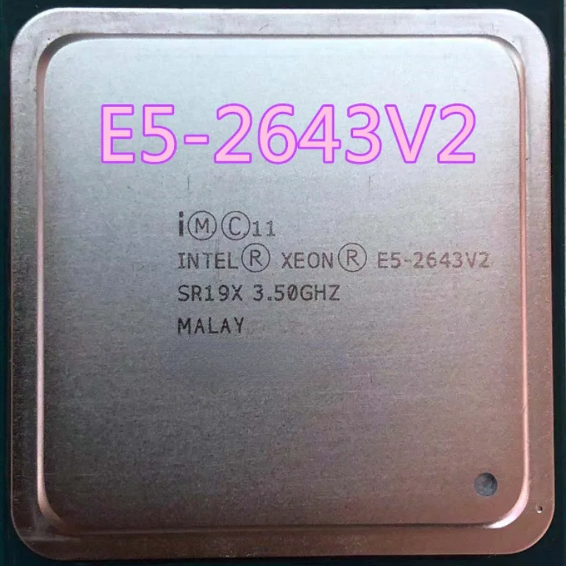 Официальная версия смартфона Intel ЦП Xeon 3 50 ГГц 6 ядерный 25M LGA2011 E5 2643V2 Быстрая