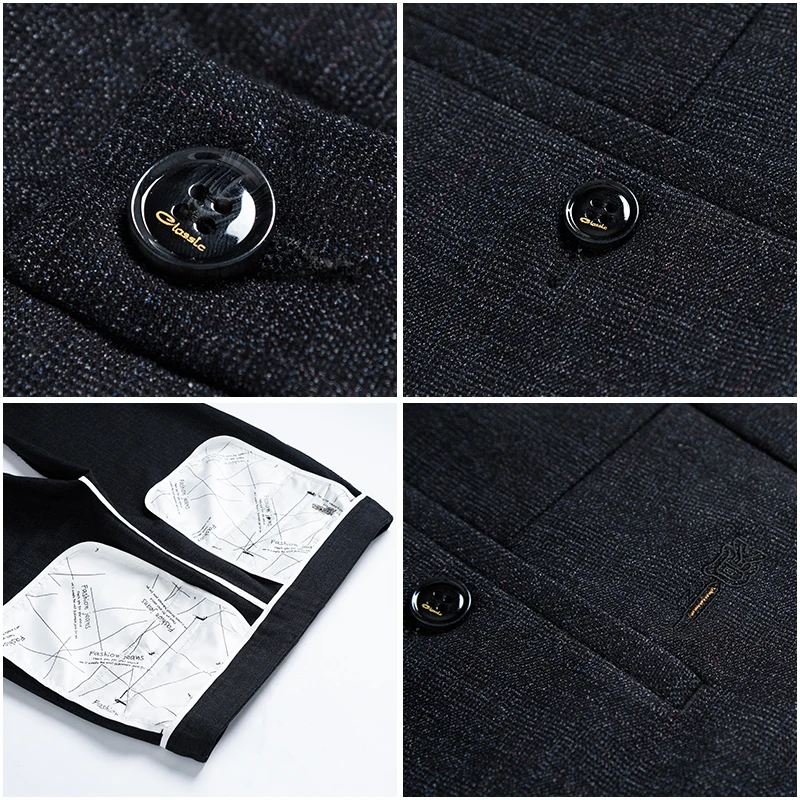 

NIGRITY 2019 New Spring Men's Fashion Business Casual long Pants male Elastic Straight formal Trousers plus big Size 28-Size 44