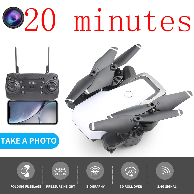 Дроны с камерой Hd 4k 1080p Rc вертолет 6ch Wifi Дрон Профессиональный мини складной