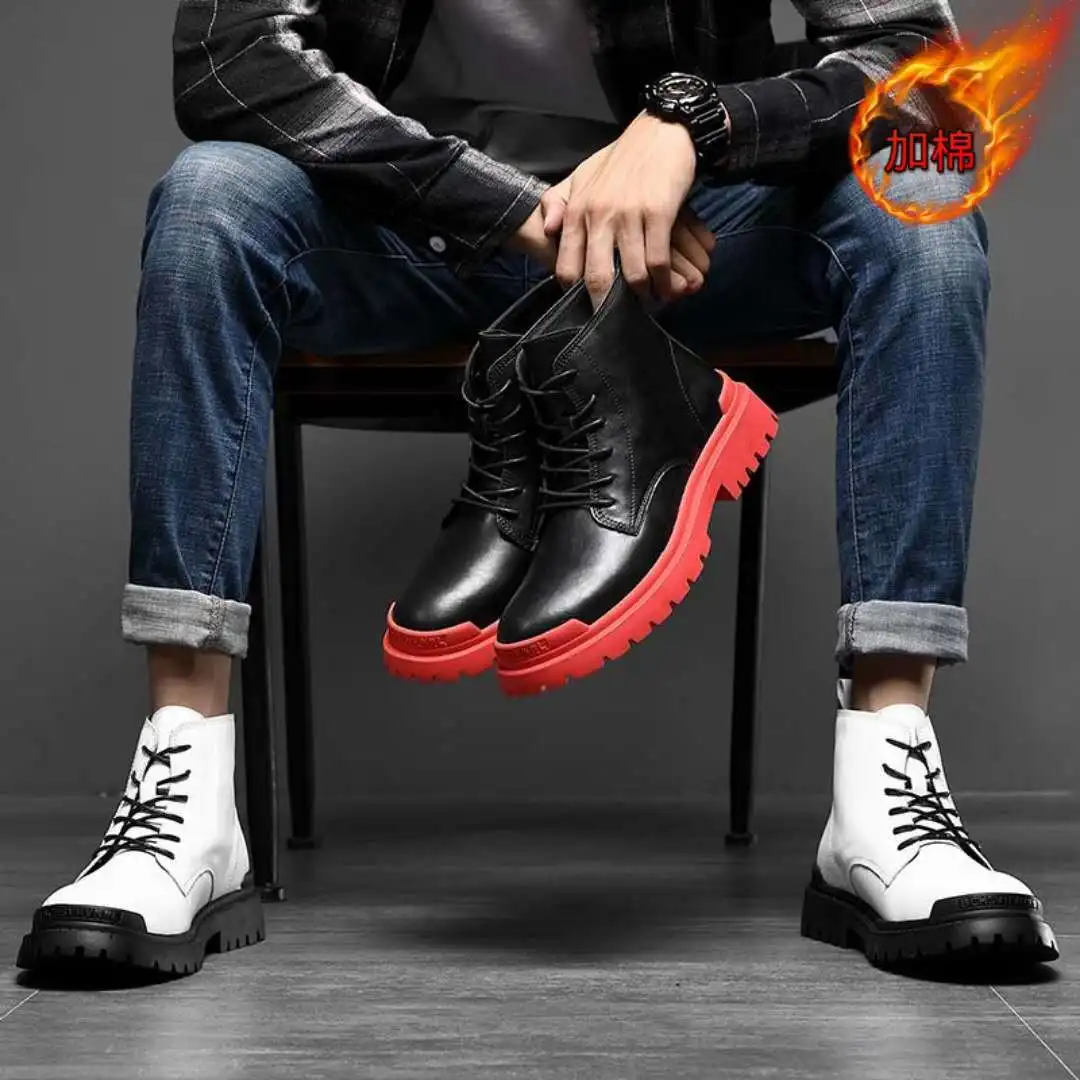 Ботинки Martin мужская обувь осень/зима британские полусапожки модные короткие