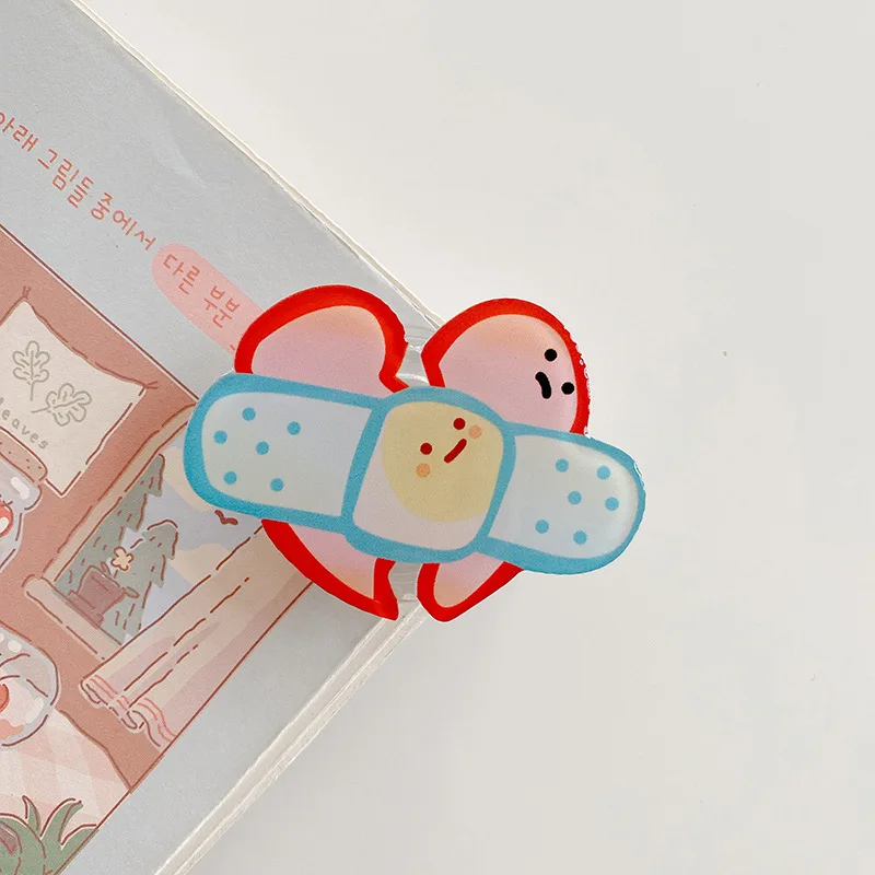 Прозрачный кронштейн для телефона в Корейском стиле с подкладкой виде медведя