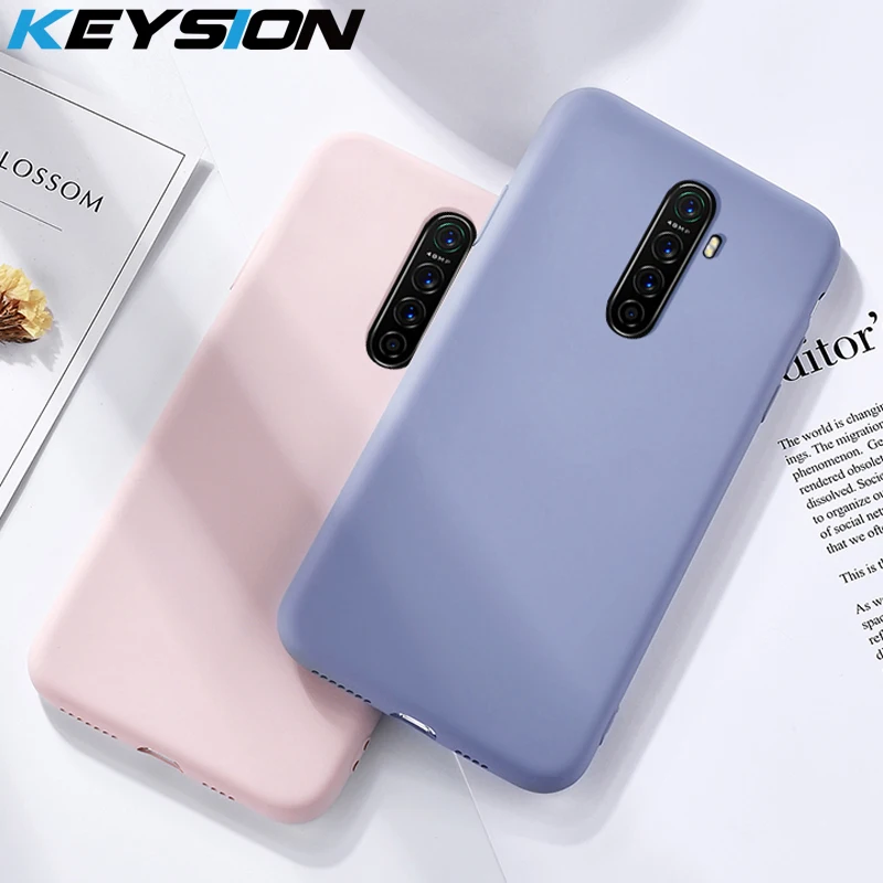 keysion liquid silicon case for realme x2 pro xt q 5 pro luxury soft rubber back phone cover for oppo a5 a9 2020 reno 2 reno 2 z free global shipping
