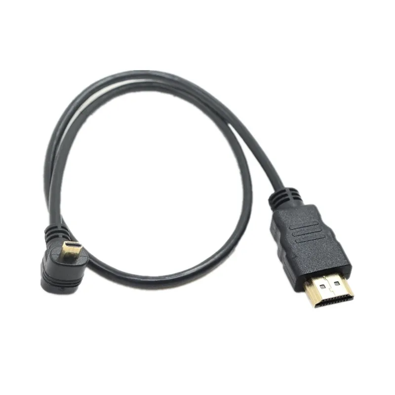 Локтевой кабель Type D Micro HDMI совместимый вверх и вниз влево вправо угловой 3D 4K 1080p