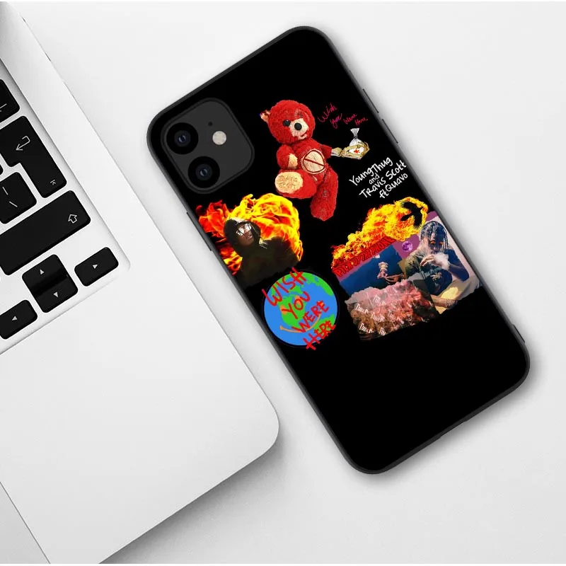TPU Трэвиса Скотта ASTROWORLD TOUR плюшевый медведь желаю вам быть здесь мягкий чехол для телефона для iPhone X 5S 6 6S 7 8 Plus XR XS MAX XS 11 Pro Max - Цвет: TPU