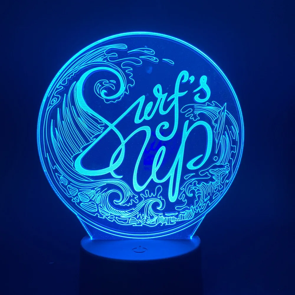 Ночной светильник s для жены подарок ко Дню Святого Валентина Led 3D сенсорный