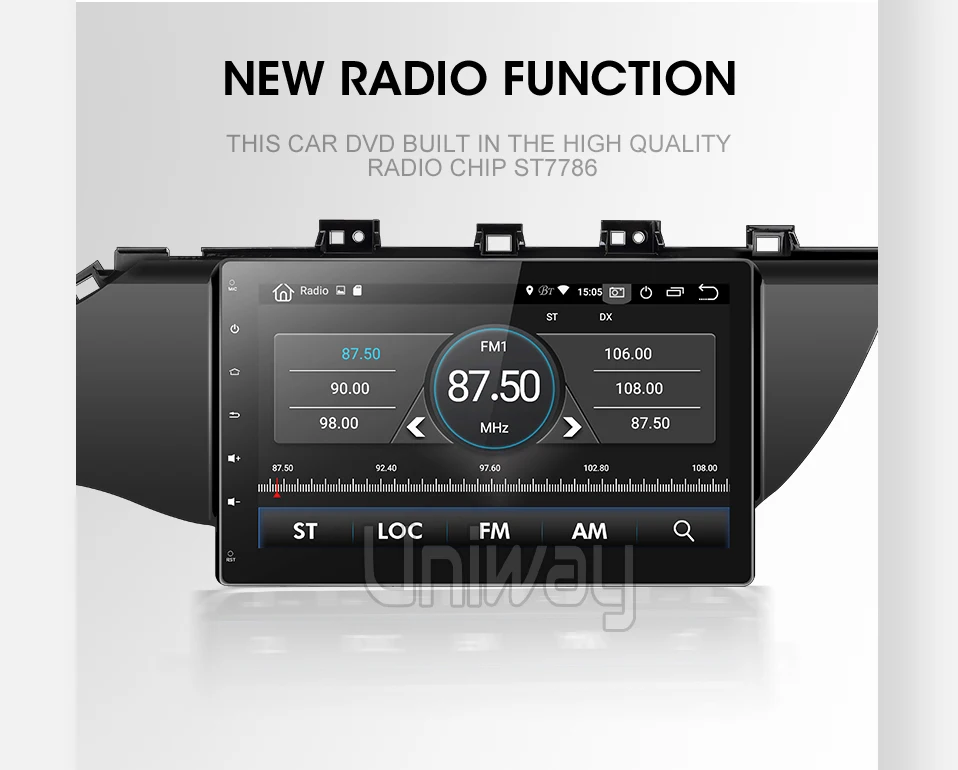 Uniway A17K21071 2G+ 3 2G DSP android 9,0 автомобильный dvd для kia k2 rio мультимедийный автомобильный Радио gps навигация стерео плеер