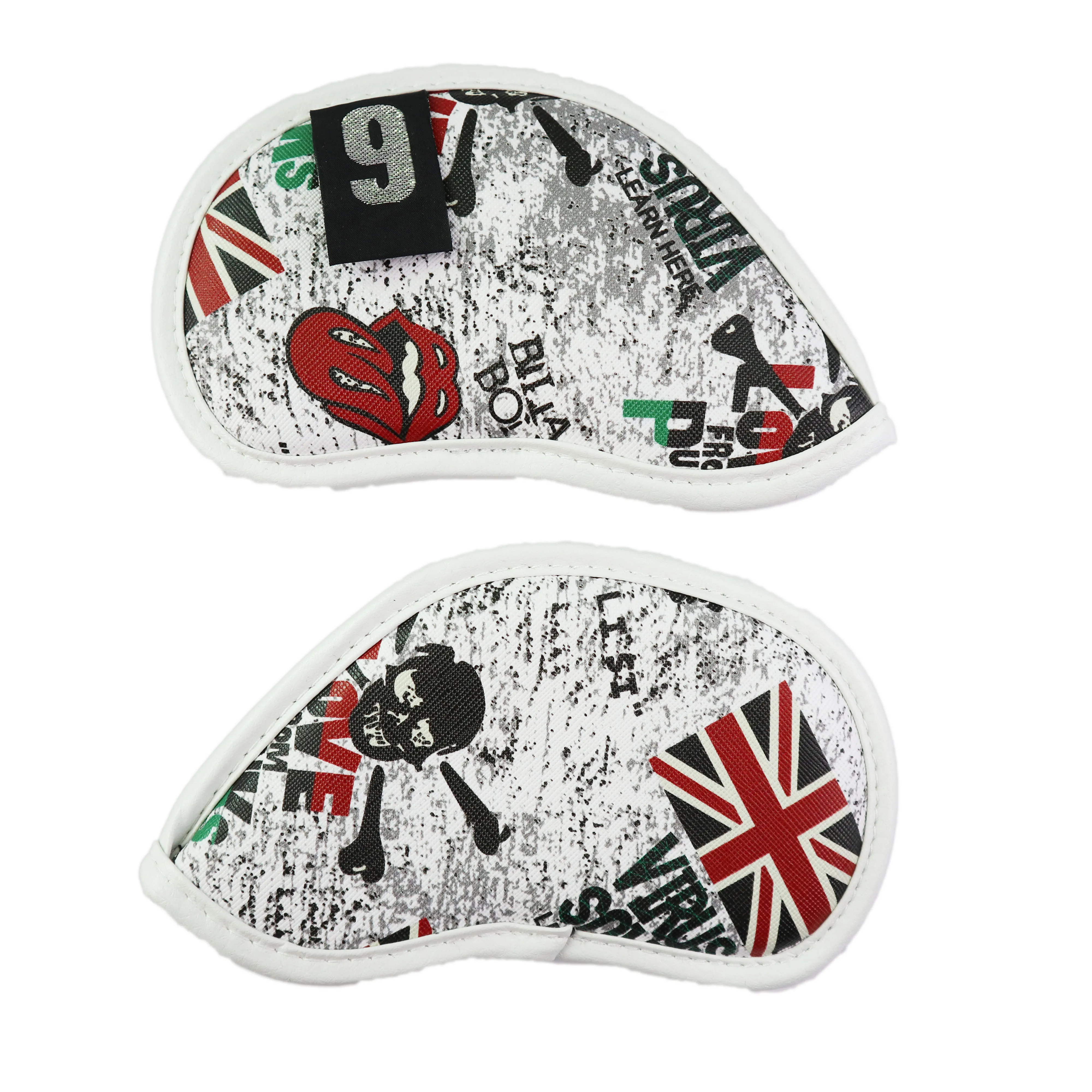 Металлический чехол для клюшек гольфа с изображением флага Великобритании и