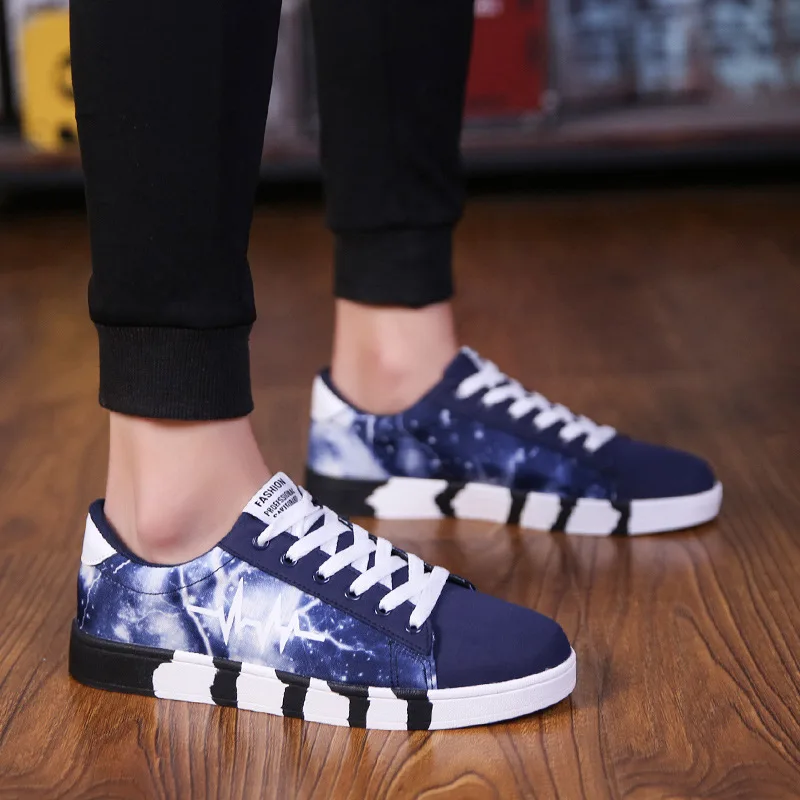 

Men Shoes Men Casual Canvas Shoes Fashion Lightweight Lace Up Sneakers Summer Breathable Men Flats Slip Shoes Male Footwear