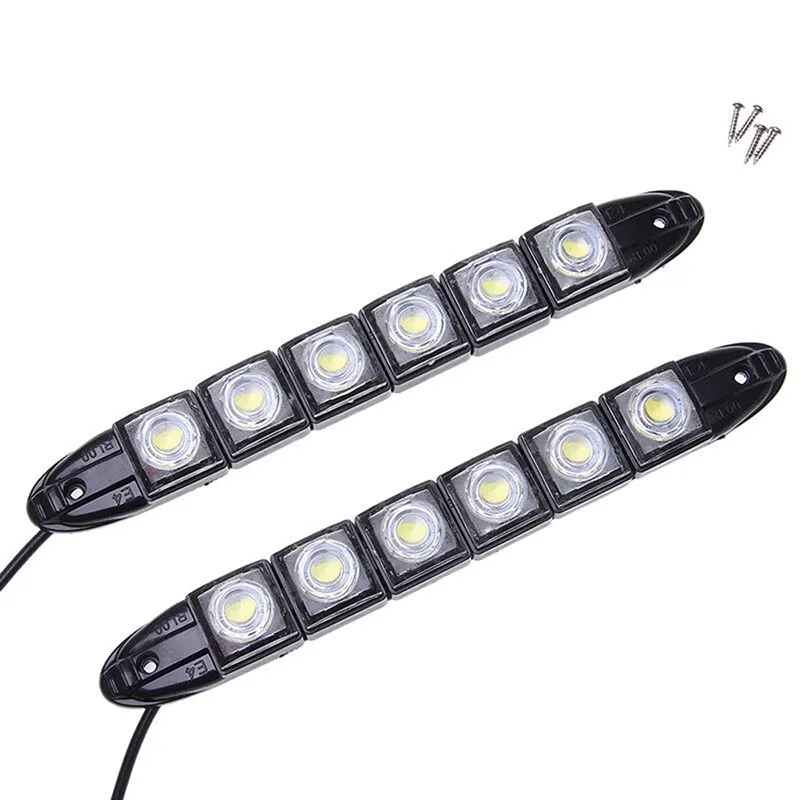 

2PCS 6LED New Car DRL Daytime Running Driving Lamp Steering Turn Signal Light