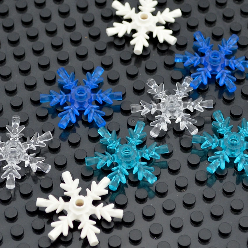 

DIY Accessories Snowflake Ice Crystal Bricks 42409 Compatible With Creator Size Building Blocks Construction Toys For Children