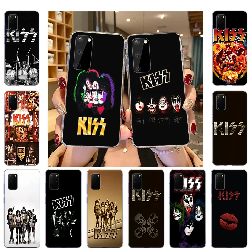 KISS Band TPU Phone Case For Samsung Galaxy S20 FE S21 Ultra 5G S10 Lite S10E S8 S9 Plus S7 Silicone Soft Cover