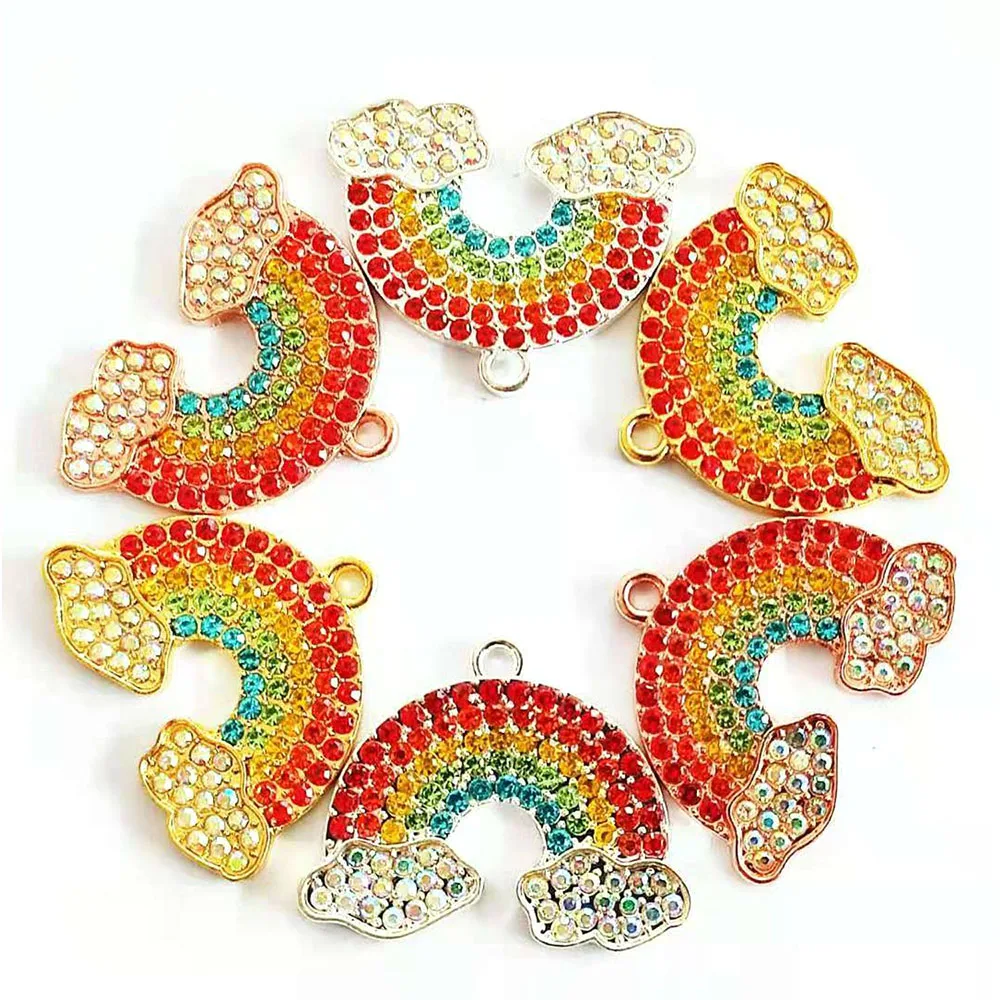 

10pcs rainbow charms for women DIY jewelry accessories