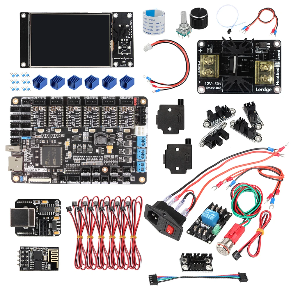 

3DSWAY 3D Printer Parts 32bit Lerdge Electronic Kit K2 Motherboard With TMC2209 UART Driver for Ender 3 Upgrade Control Board