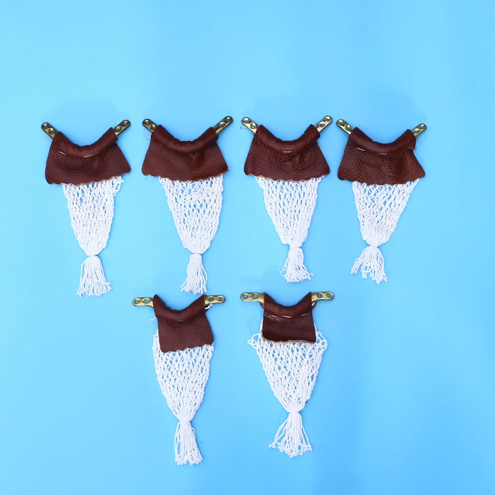 

6pcs Billiard Pockets Leather Pool Snooker Table Replacement Nets Bags Kit