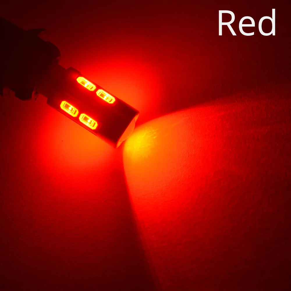 Red T10 W5w белый красные, синие зеленый 5630 6/10Led авто светодиодные 194 168 AC/DC 12v сигнал заднего хода светильник автомобильный светильник парковка хвост светильник s Клин лампы - Испускаемый цвет: Red