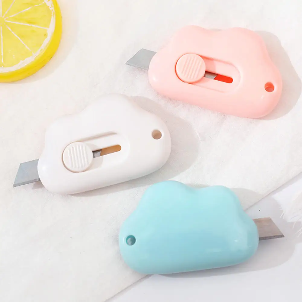 

Cloud Shape Mini Portable Utility Knife Paper Express Unpacking Envelope Office Cutting Paper Art Cutter Stationery