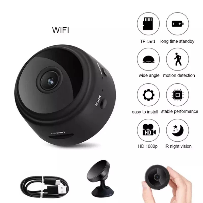 

A9 Wifi 1080P Full HD Night Vision Wireless Network Mini IP Camera DVR Recorder Black/White Dropshipping