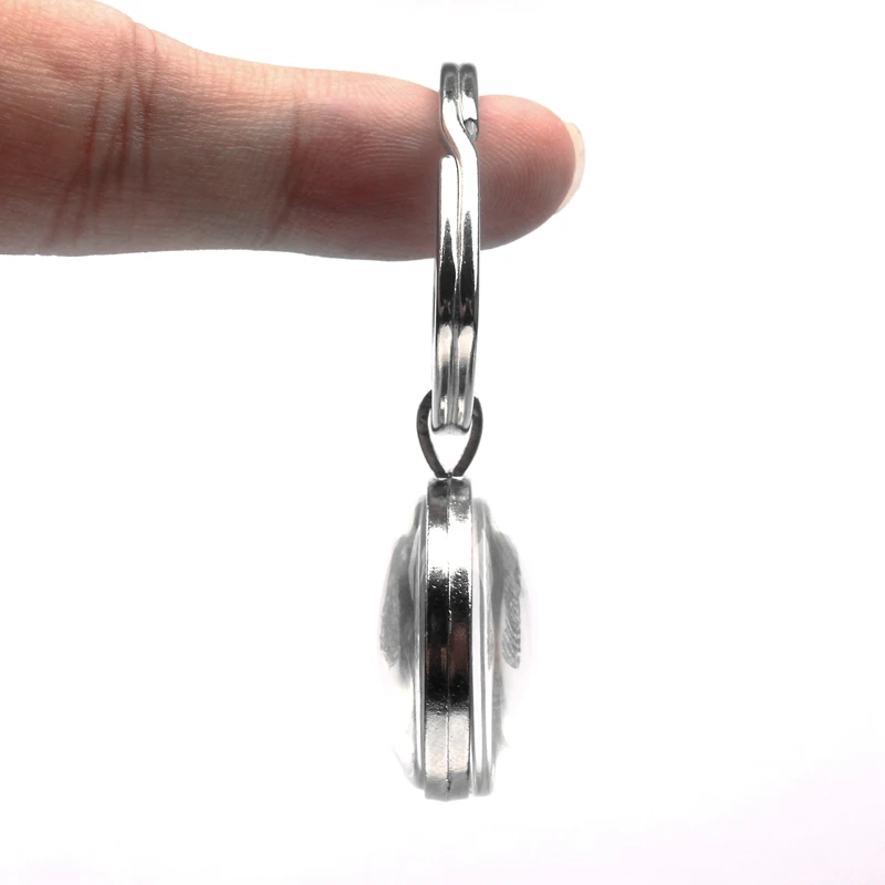 Брелок на заказ двухсторонний круглый брелок с фотографией ребенка папы