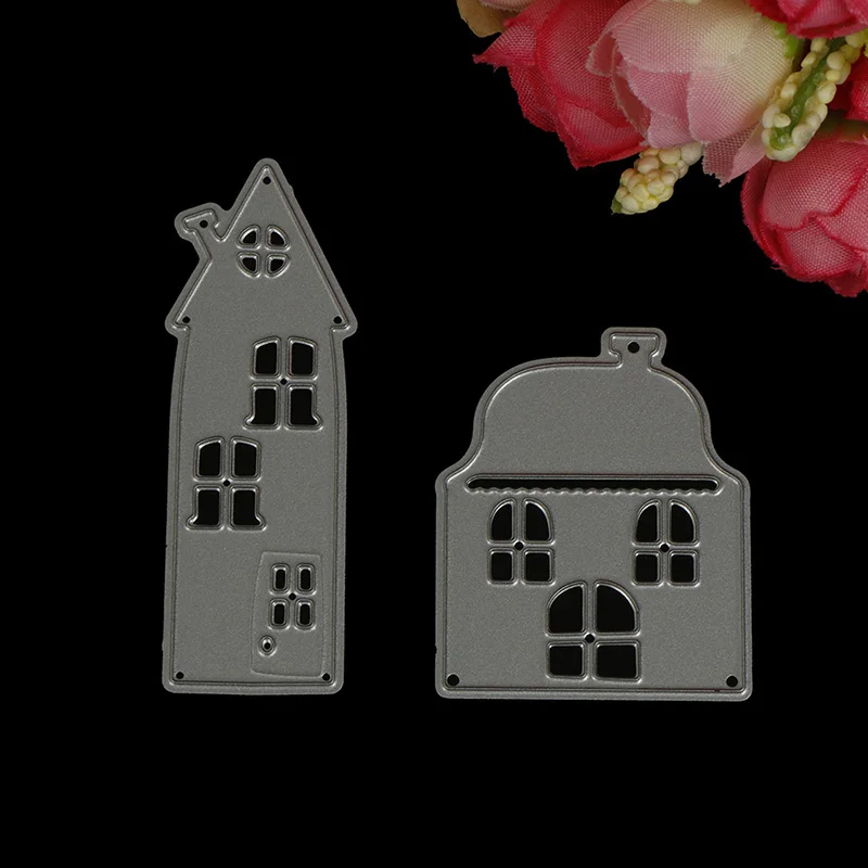 

1pc Christmas House Castle Metal Cutting Dies for DIY Scrapbooking Photo Album Decoration Paper Card Embossing Template Craft