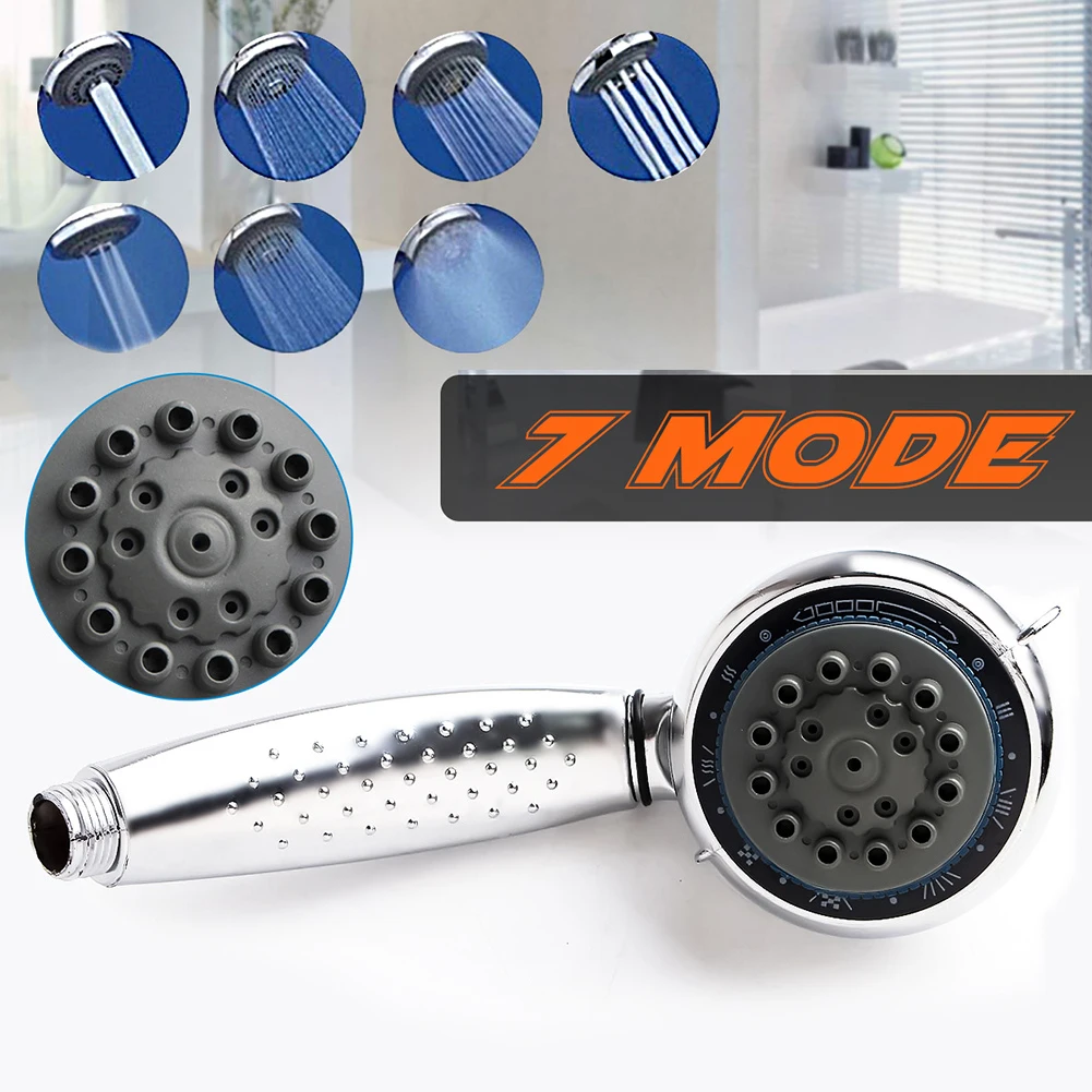 

Хромированная насадка для душа с функцией 7 режимов, ручная водосберегающая ручная насадка для душа с фильтром, универсальная эффективная Р...