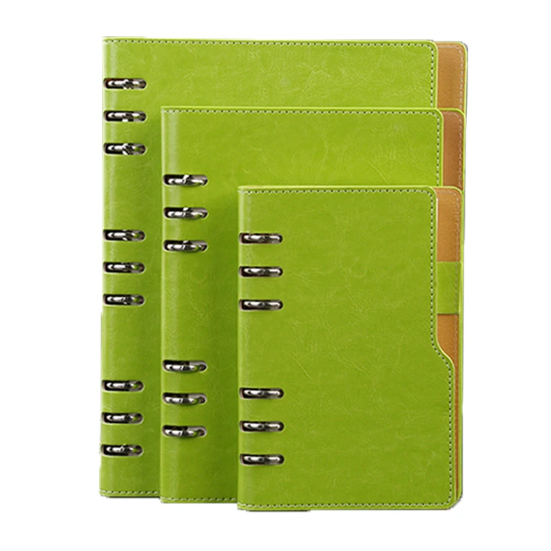 

RuiZe leather note book diary A6 binder B5 A5 spiral notebook planner agenda 2021 hard cover business office notepad notebook