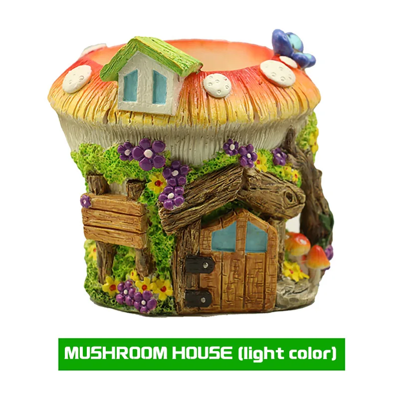 mushroom light Креативные грибы цветы горшок семена бонсай Орхидея кактус Смола мох папоротник цветочный ананас плантатор Cachepot микро пейзаж - Цвет: mushroom light
