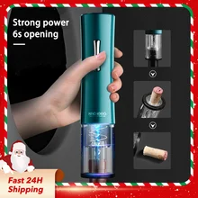 Electric Bottle Opener for Wine Automatic Wine Opener with Foil Cutter Corkscrew Electric Jar Kitchen Accessories Gadgets Bottle