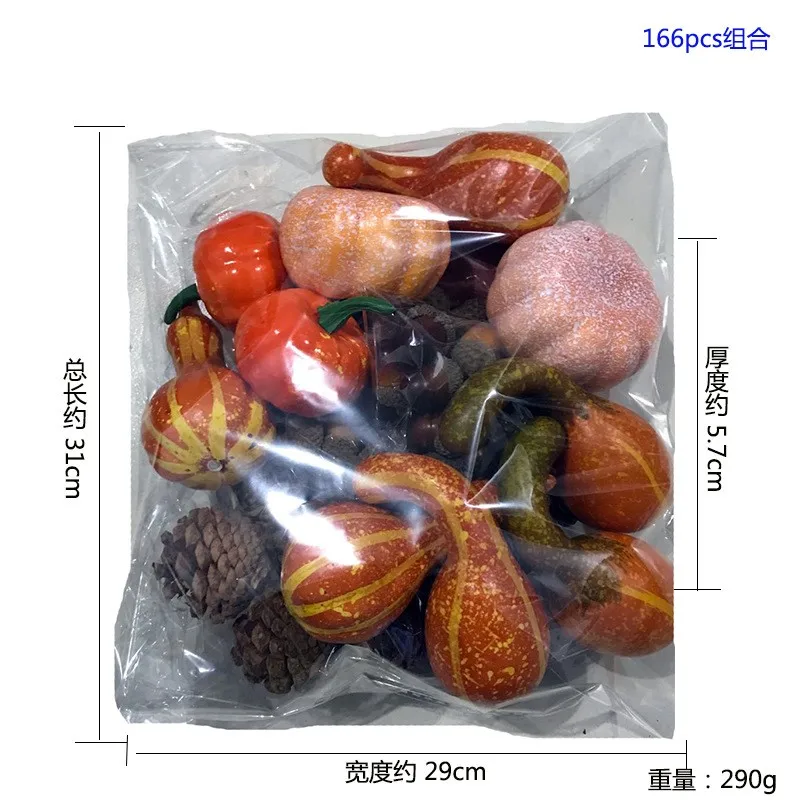 

Artificial Pumpkin Harvest Autumn Fall Thanksgiving Wreath Banquet Party Decorake Pumpkin Harvest Props Artificial Autumn Decor
