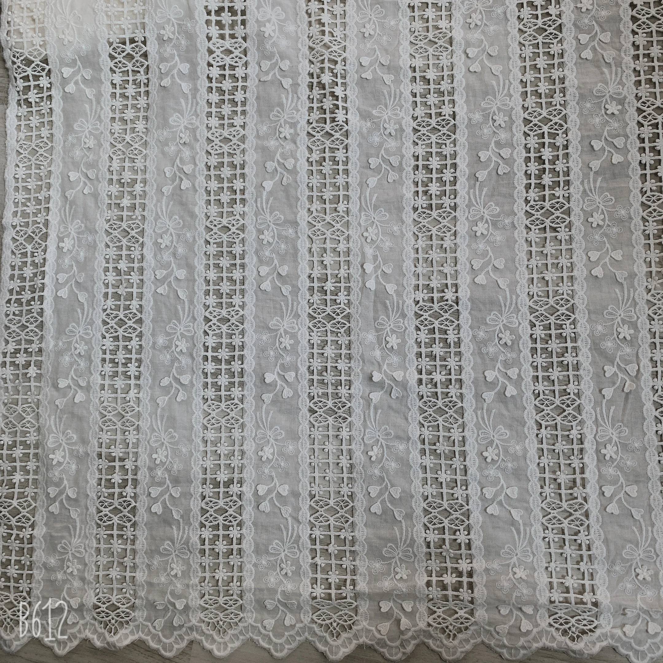 Новинка хлопчатобумажная ткань нить с вырезами 3D кружевная ручной работы