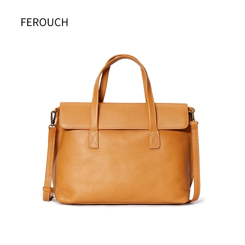 

High Quality Retro Fashion Soft Leather Large Capacity Commuter Bag Tote Bags Shoulder Bags New Solid Color Women Handbags