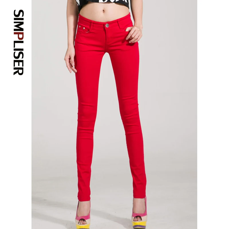 Простые обтягивающие джинсы узкие брюки для женщин 2021 размера плюс леггинсы
