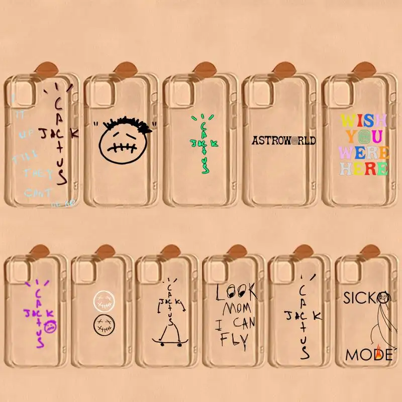 Travis Scott Huncho Jack ASTROWORLD TOUR Sicko Mode Phone Case for iPhone 11 12 13 mini pro XS MAX 8 7 6 6S Plus X 5S SE 2020 XR