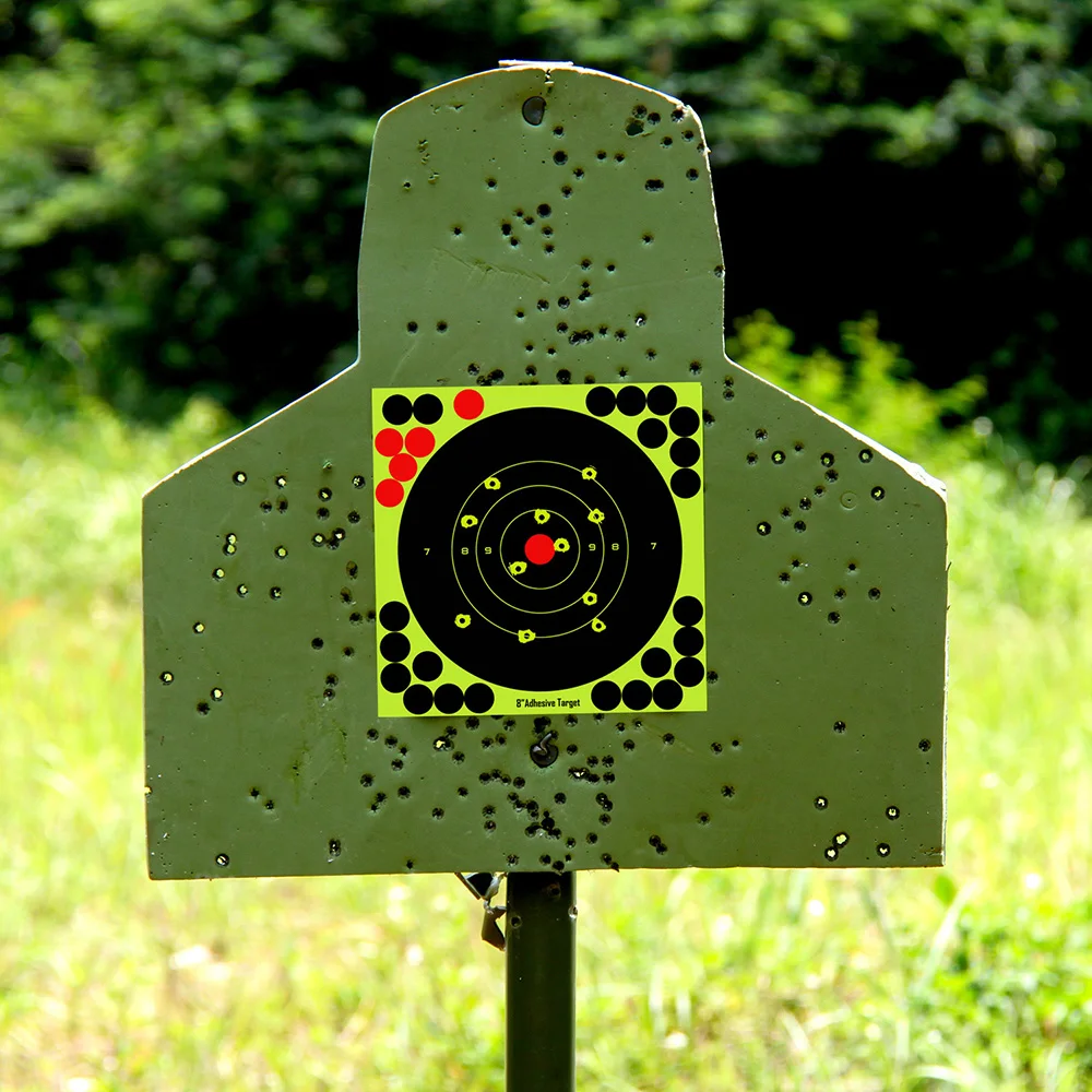 

10Pcs/Lot Splash Shooting Target Stickers 8 Inch Adhesive Reactivity Target Aim Gun Rifle Pistol Binders Paintball Accessories