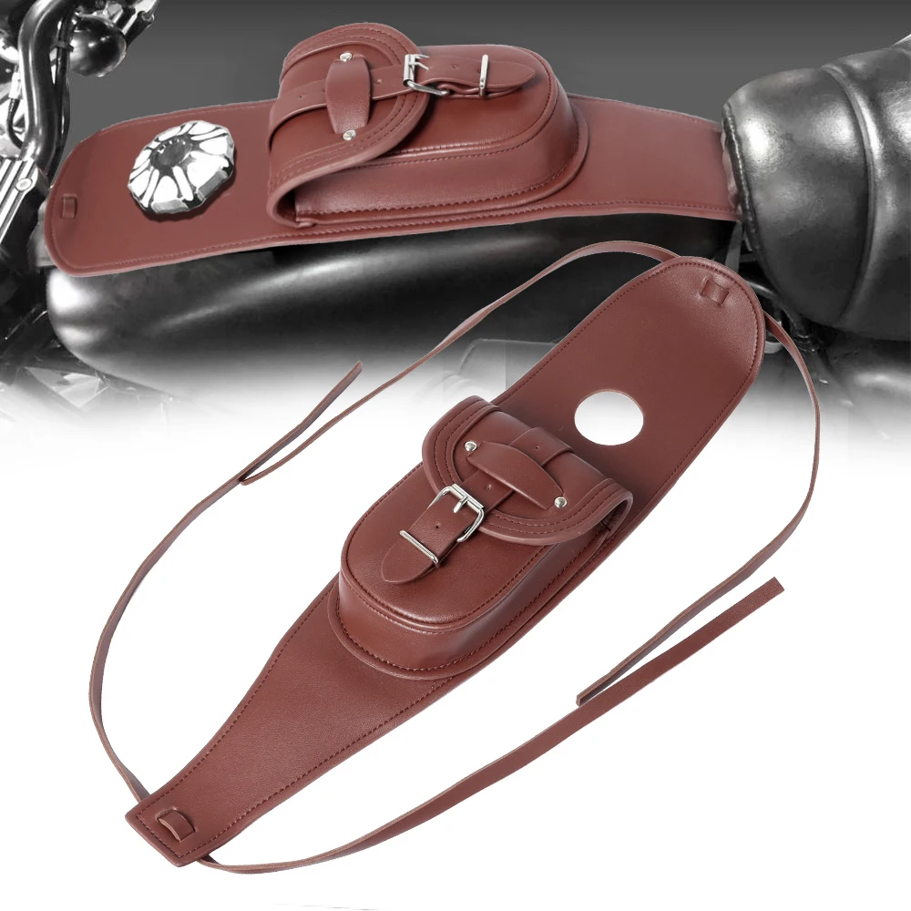 Кожаный чехол для передней панели мотоцикла с газовым баком подходит моделей Harley