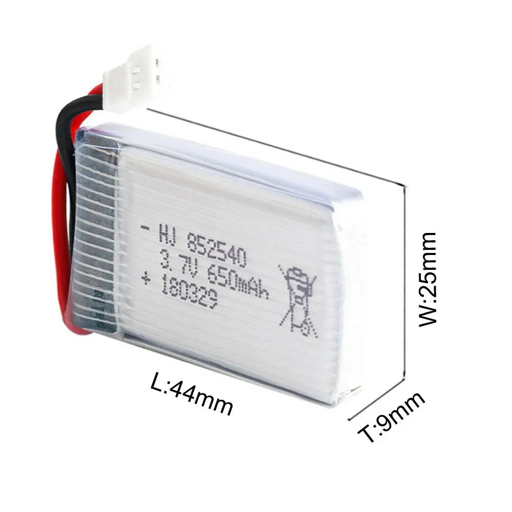 1-4 шт. 852540 3 7 в 20C 650 мАч литий-полимерная аккумуляторная батарея + USB зарядное
