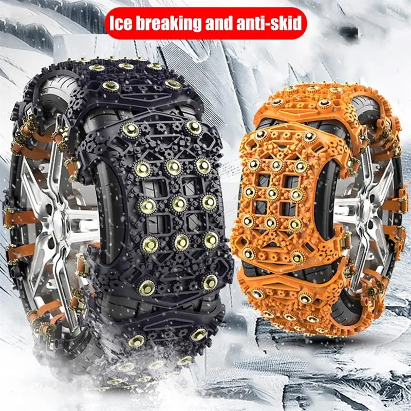 

1pcs Professional Tire Chains Snow Chains For Cars Anti Slip Snow Tire Straps Adjustable Car Tire Snow Chains For Trucks