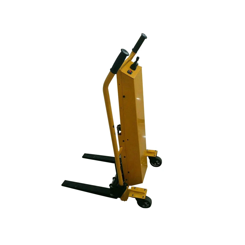 Маленький гидравлический ручной вилочный погрузчик миниатюрный штабелер легкий