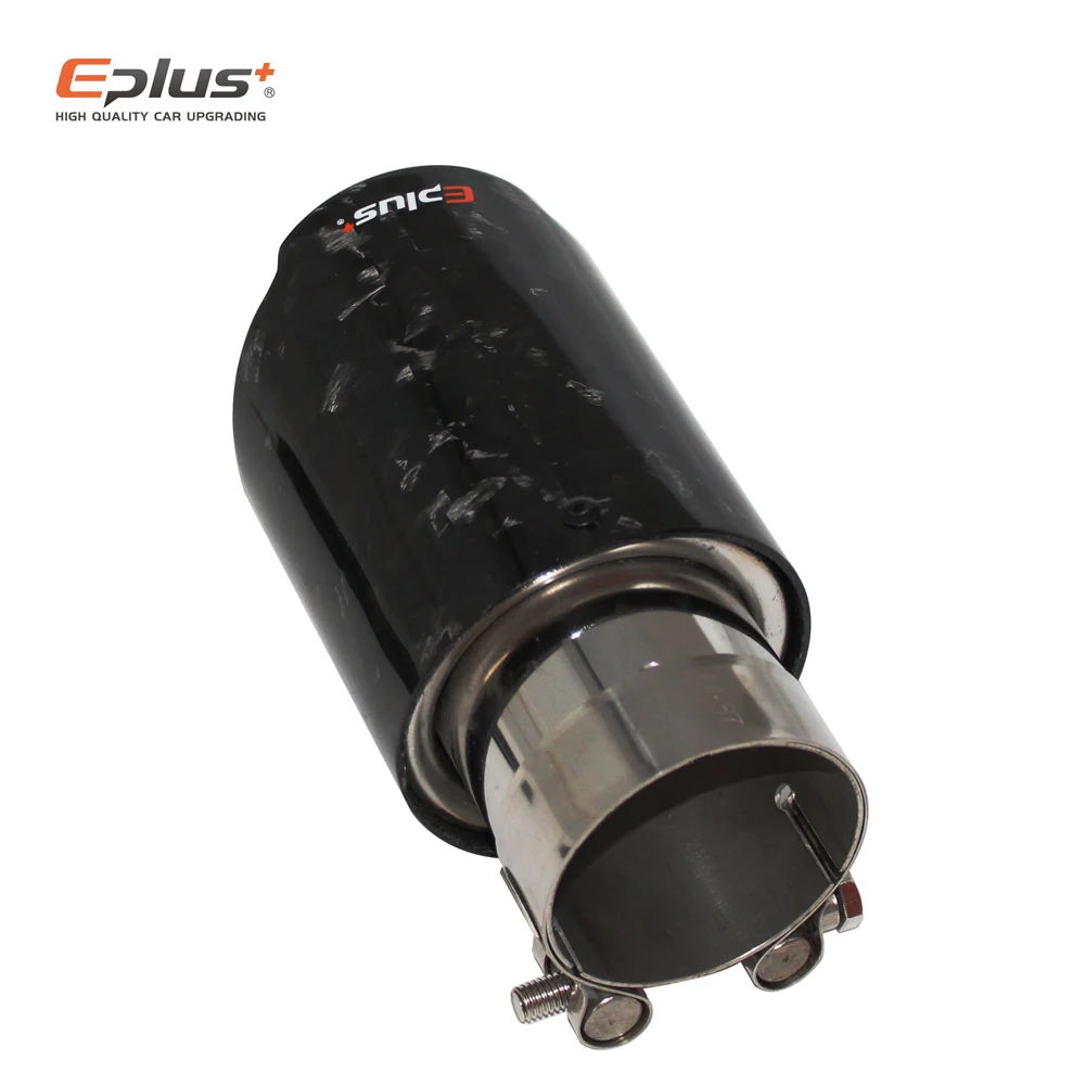 EPLUS автомобильный глянцевый рассеянный узор из углеродного волокна глушитель