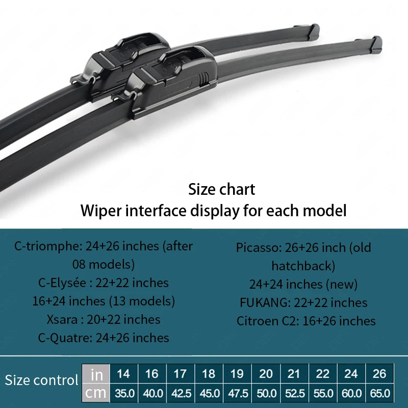 Универсальная u-образная мягкая резиновая полоса Автомобильная щетка