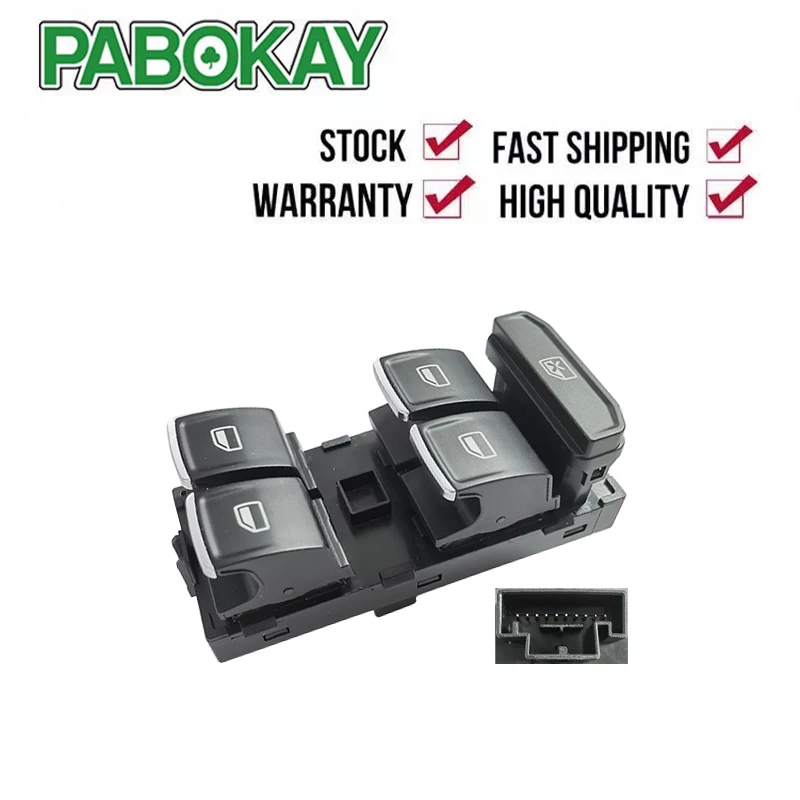 

Power Window Switch Control Button For Volkswagen VW Golf Mk7 Passat B8 Tiguan Touran 2014 2015 2016 2017 2018 OE: 5G0959857A