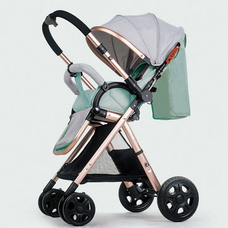 

Light Baby Stroller High Landscape Convertible Push Handle Aluminum Alloy Newbown Baby Carriage Can Sit and Recline Baby Car