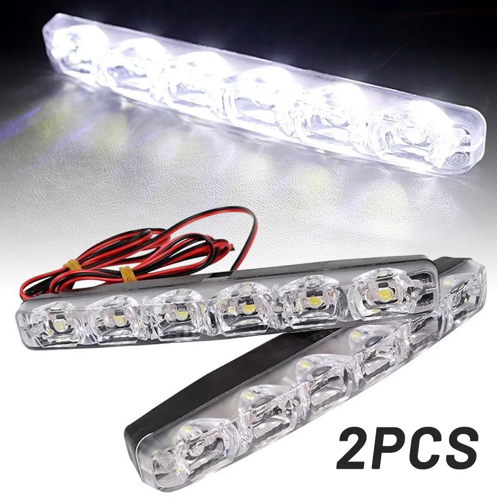 

White Car LED Lights 6 LED Day Driving Lamp 931LM Running Light Hot Sale