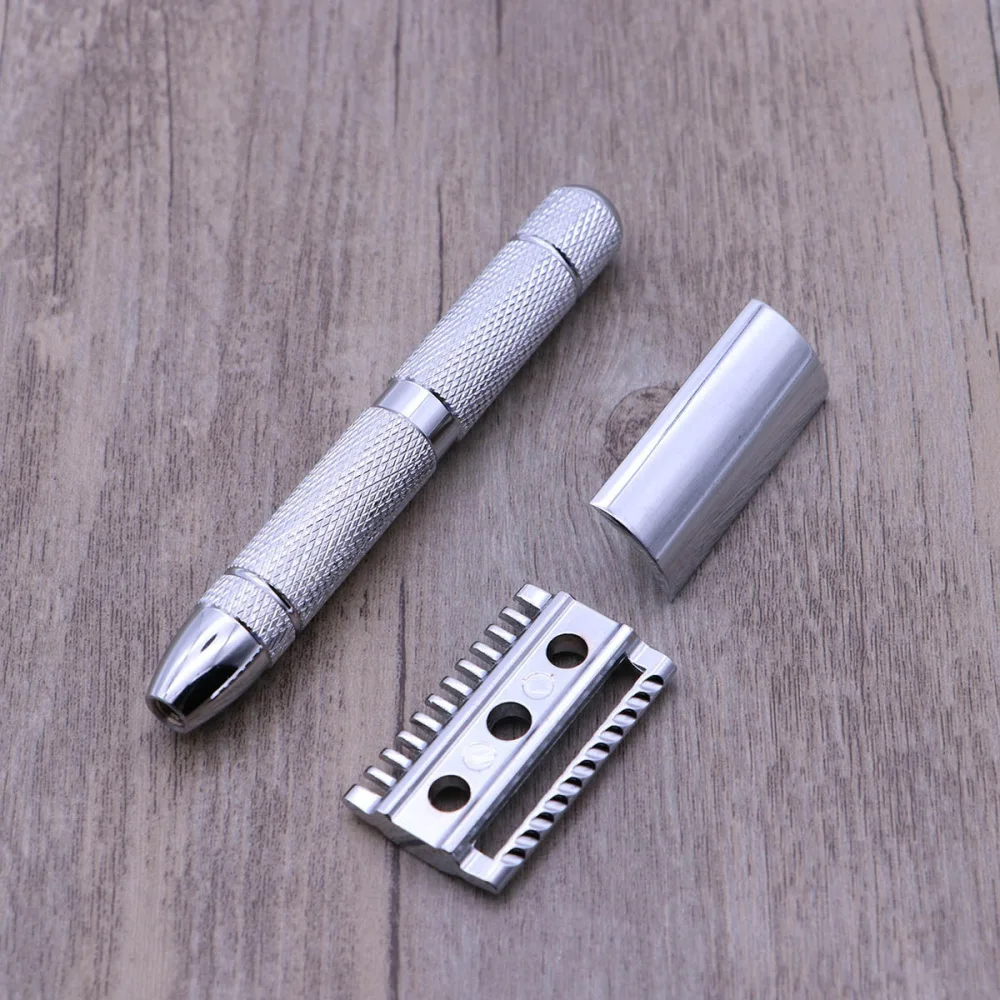 

Double Edge Safety Razor Stainless Steel Shaving Razor for Men (Pattern 1)