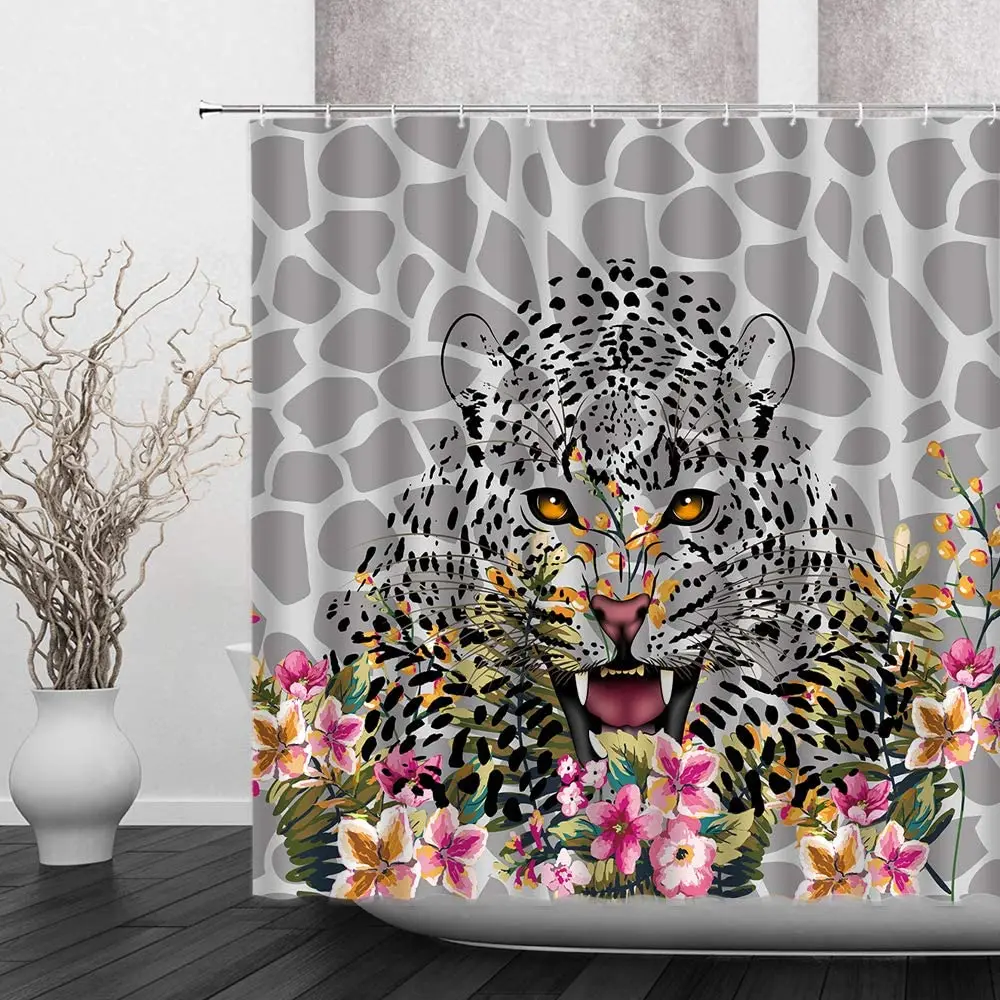 

Funny Bird Shower Curtain Lovely Colorful Bird Pet Pattern Waterproof Multi-size Douchegordijn Bathroom Decor with 12 Hooks