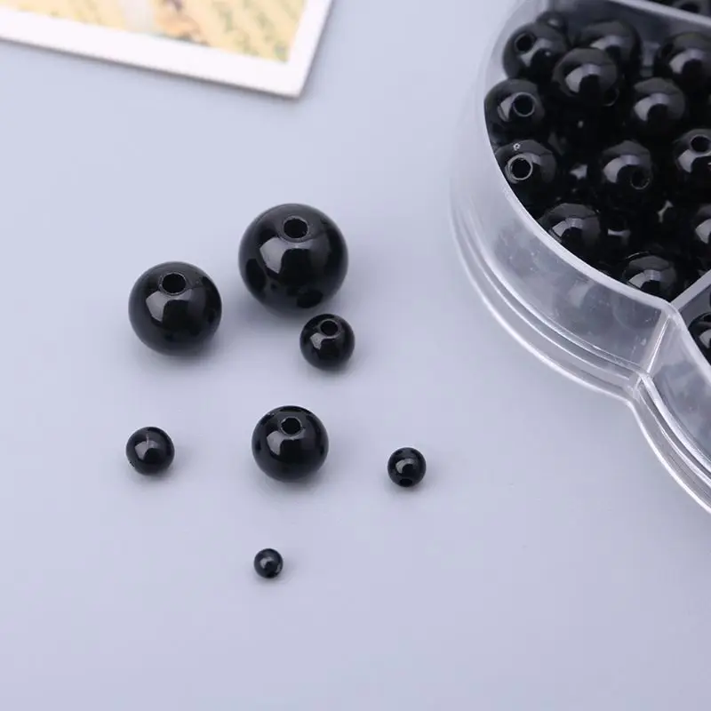 

612 Pcs 3-12mm Black Plastic Crafts Safety Eyes for Teddy Bear Soft Dolls Toy