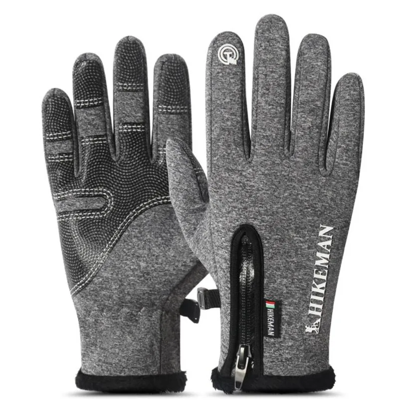 G149 Dark gray VIIANLES перчатки для сенсорного экрана зимние теплые кожаные перчатки черные для мужчин и женщин модные уличные велосипедные варежки полный палец - Цвет: G149 Dark gray