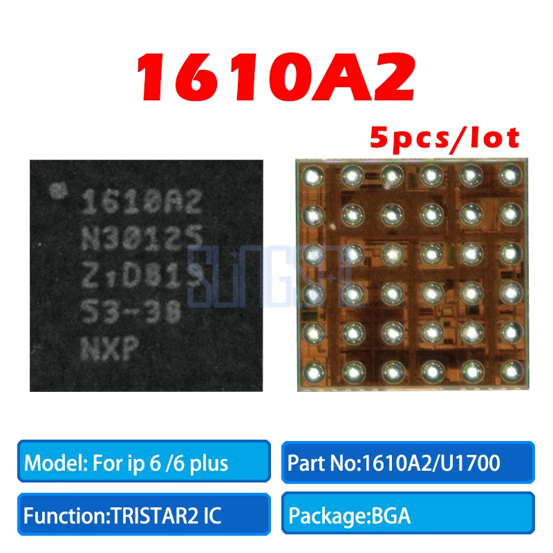 

5pcs/lot 100% Original 1610A2 charger charging ic usb ic chip 36pins For iPhone 6 6Plus 6G U1700 U2